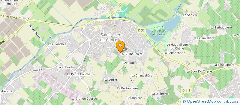 localisation de l'entreprise COURTIER EN BATIMENT à SAINT-JULIEN-DE-CONCELLES