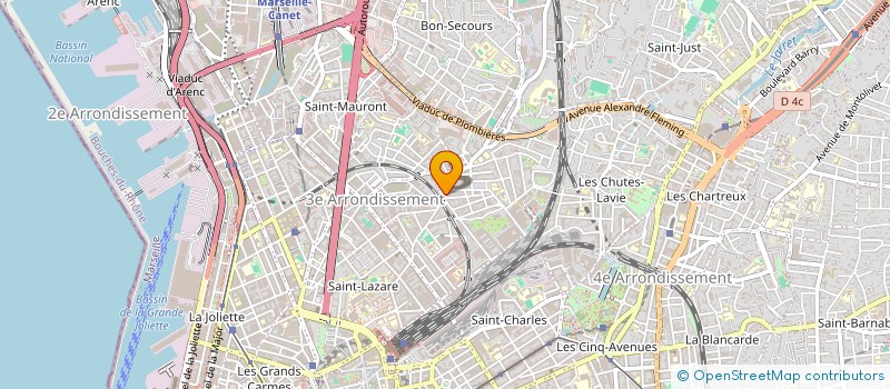 localisation de l'entreprise COURTIER ENERGIE SOLAIRE - CES à MARSEILLE