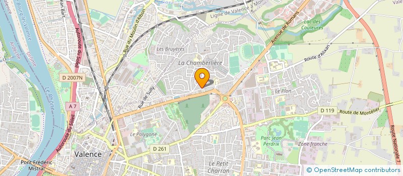 localisation de l'entreprise COURTIER ENERGIES à VALENCE