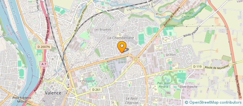 localisation de l'entreprise COURTIER ENERGIES (CE) à VALENCE