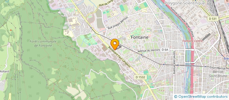 localisation de l'entreprise COURTIER GRENOBLOIS à FONTAINE