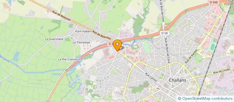 localisation de l'entreprise COURTIER PRET IMMO à CHALLANS