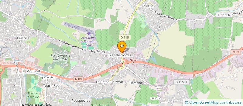 localisation de l'entreprise COURTIERS&ARTISANS à YVRAC