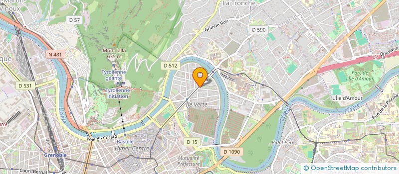 localisation de l'entreprise COURTIERS.COM à GRENOBLE