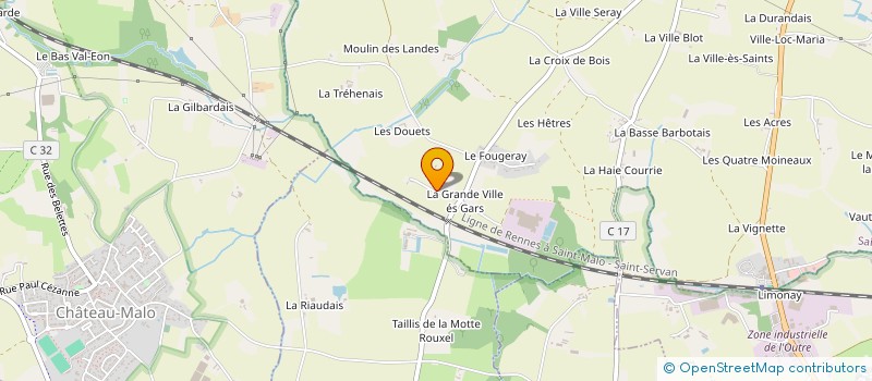 localisation de l'entreprise COURTIL DES ONDES  SAINT-MELOIR-DES-ONDES