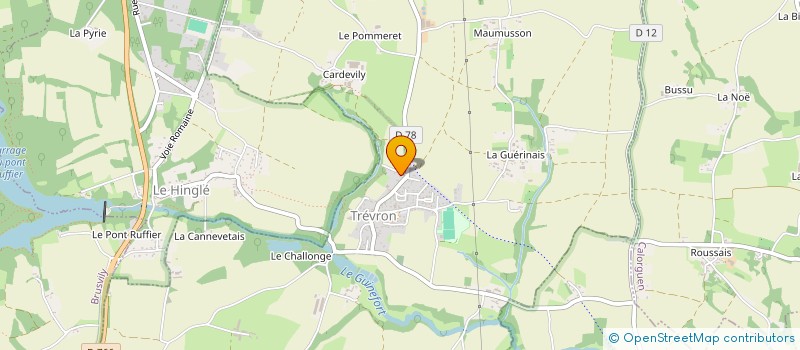 localisation de l'entreprise COURTIL LA MARE  TREVRON