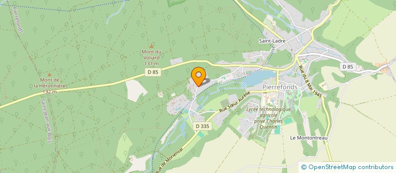 localisation de l'entreprise COURTIL MAINE  PIERREFONDS