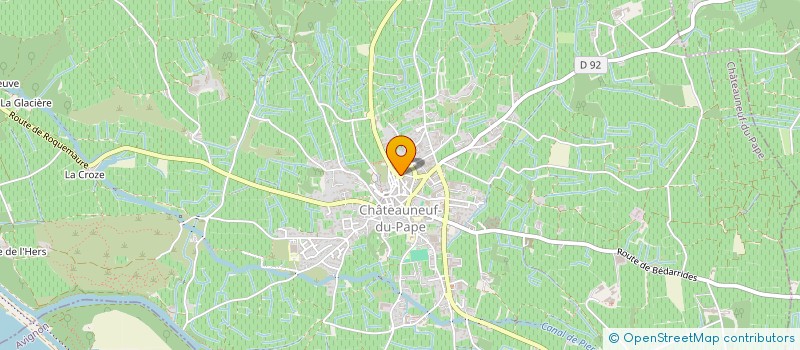 localisation de l'entreprise COURTIL THIBAUT  CHATEAUNEUF-DU-PAPE