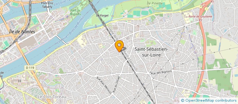 localisation de l'entreprise COURTILS à SAINT-SEBASTIEN-SUR-LOIRE