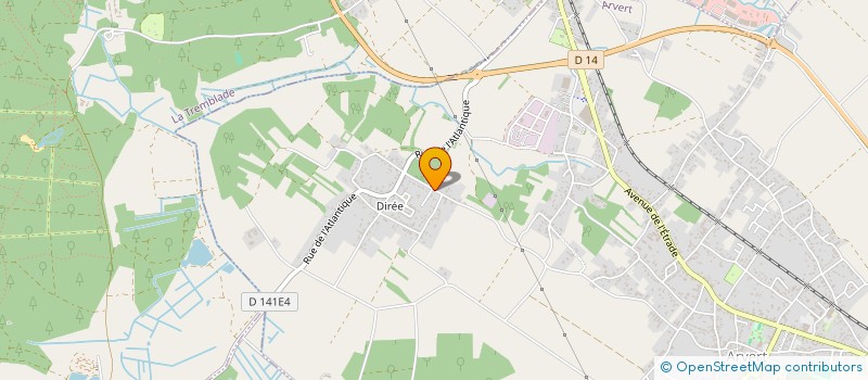 localisation de l'entreprise COURTIN CHRISTOPHE à ARVERT
