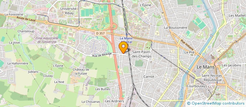 localisation de l'entreprise COURTIN MAXIME ET AURELIEN  LE MANS