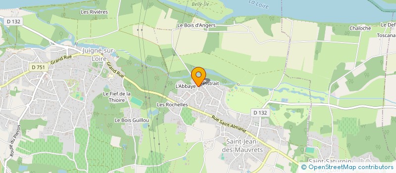 localisation de l'entreprise COURTIN-TALOUR ARTISANS CARRELEURS à LES GARENNES SUR LOIRE