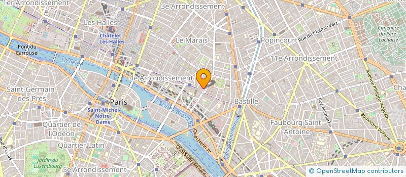 localisation de l'entreprise COURTINE GUYOT ASSOCIES à PARIS