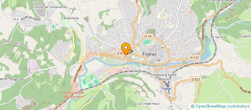 localisation de l'entreprise COURTIOL FIGEAC AUTOMATIC SARL à FIGEAC