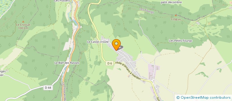 localisation de l'entreprise COURTISMO  LES FOURGS