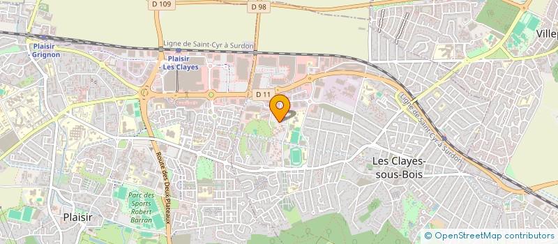 localisation de l'entreprise COURTIZEN  LES CLAYES-SOUS-BOIS