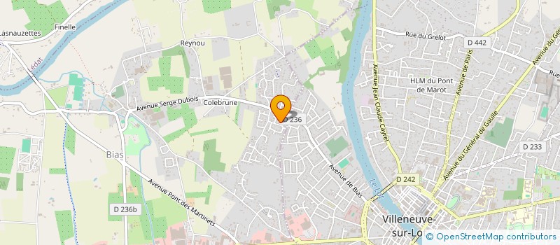 localisation de l'entreprise COURTLY  BIAS