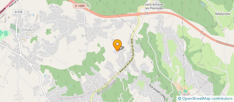 localisation de l'entreprise COURTOIS  USSAC