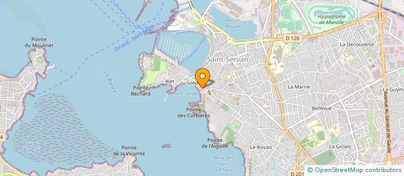 localisation de l'entreprise COURTOIS AUTOMOBILES BRETAGNE  SAINT-MALO