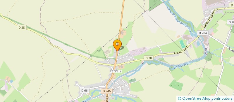 localisation de l'entreprise COURTOIS ET FILS à ETREUX