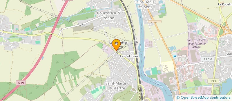 localisation de l'entreprise COURTOIS MACHINE OUTILS  COURTOIS-SUR-YONNE