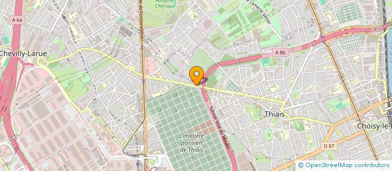 localisation de l'entreprise COURTOISIE LIMOUSINE  THIAIS