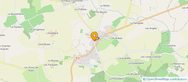 localisation de l'entreprise COURTOMER AUTO à COURTOMER
