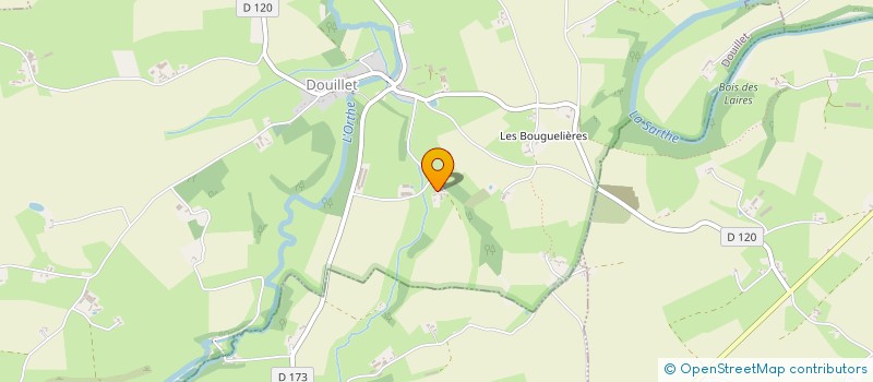 localisation de l'entreprise COURTOUSSAINTS à DOUILLET LE JOLY