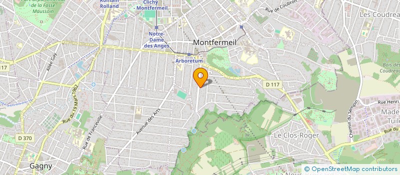 localisation de l'entreprise COURTRY BUILDING à MONTFERMEIL
