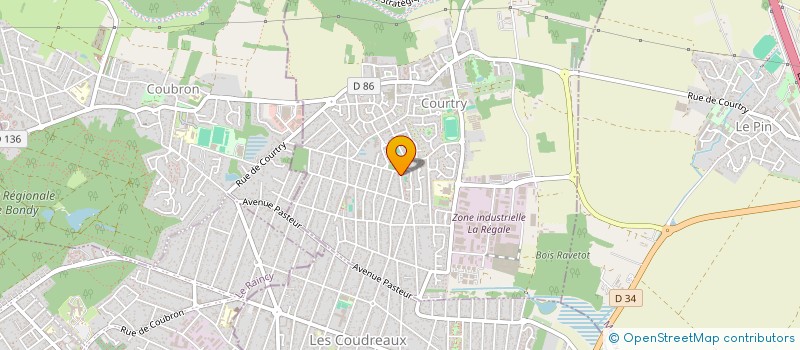 localisation de l'entreprise COURTRY ORTHOPHONIE à COURTRY