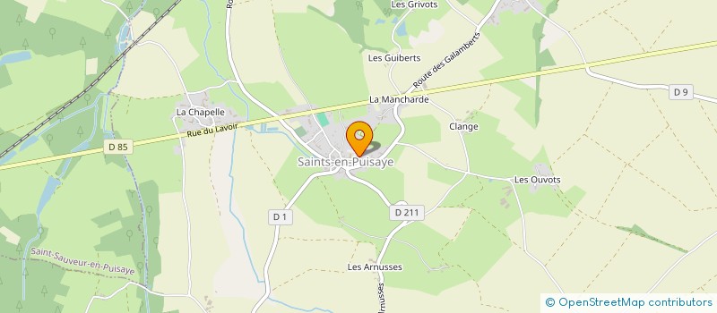 localisation de l'entreprise COURTS-CIRCUITS  SAINTS-EN-PUISAYE