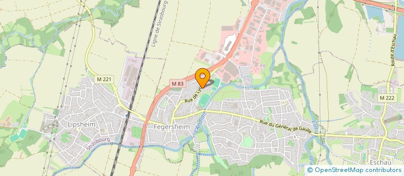 localisation de l'entreprise COURTSIDE  FEGERSHEIM