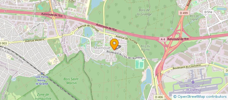 localisation de l'entreprise COURTSIDECLUB 3X3  EMERAINVILLE