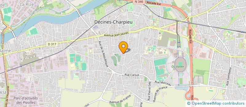 localisation de l'entreprise COURTY  DECINES-CHARPIEU