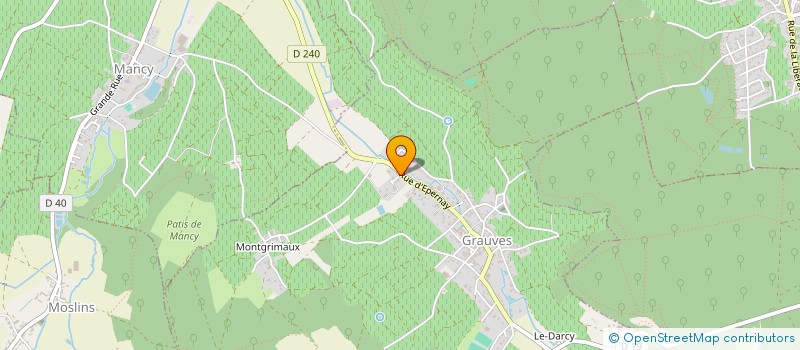 localisation de l'entreprise COURTY-BIENFAIT  GRAUVES