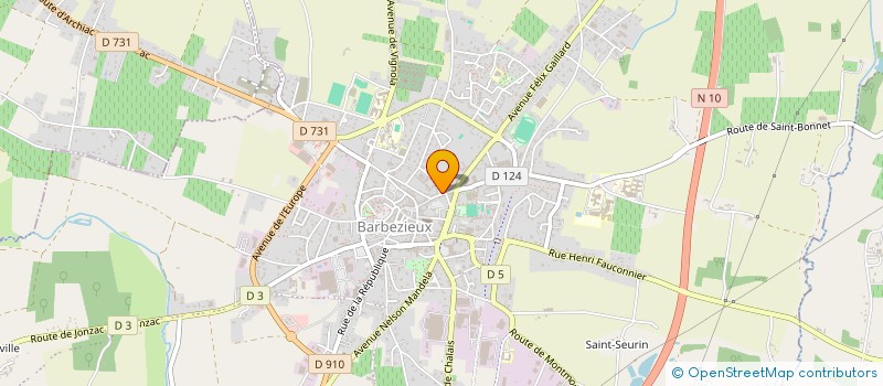 localisation de l'entreprise COURTY ESTIOT  BARBEZIEUX-SAINT-HILAIRE