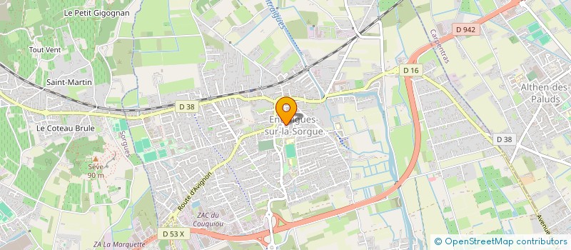 localisation de l'entreprise COURTY ET FILS  ENTRAIGUES-SUR-LA-SORGUE