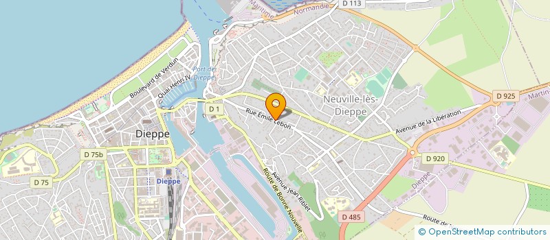 localisation de l'entreprise COURVITE ISABELLE à DIEPPE