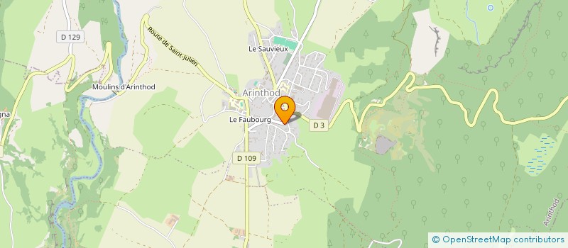 localisation de l'entreprise COURVOISIER BOIS SERVICES à VALZIN EN PETITE MONTAGNE