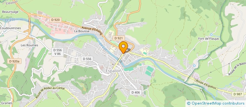 localisation de l'entreprise COUSERAN  ESPALION