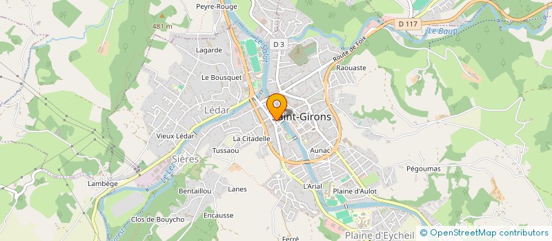 localisation de l'entreprise COUSERANS INFORMATIQUE ET EDITIONS à SAINT-GIRONS