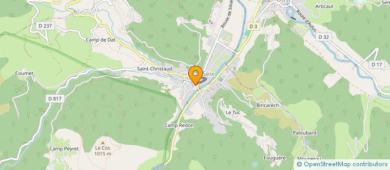 localisation de l'entreprise COUSERANS MOTO-CLUB à SEIX