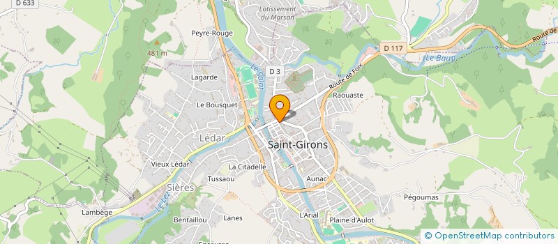 localisation de l'entreprise COUSERANS OPTIQUE à SAINT-GIRONS
