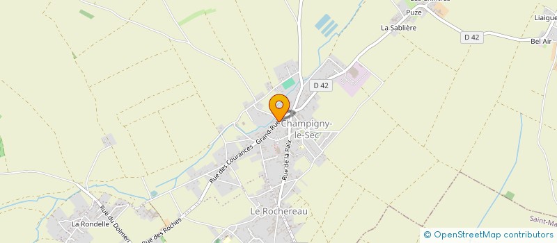 localisation de l'entreprise COUSETTE & CIE  CHAMPIGNY EN ROCHEREAU