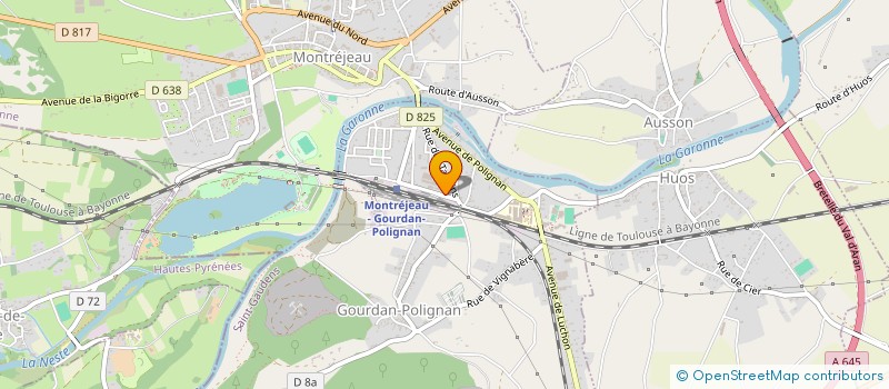 localisation de l'entreprise COUSETTE ET CRINOLINES  GOURDAN-POLIGNAN