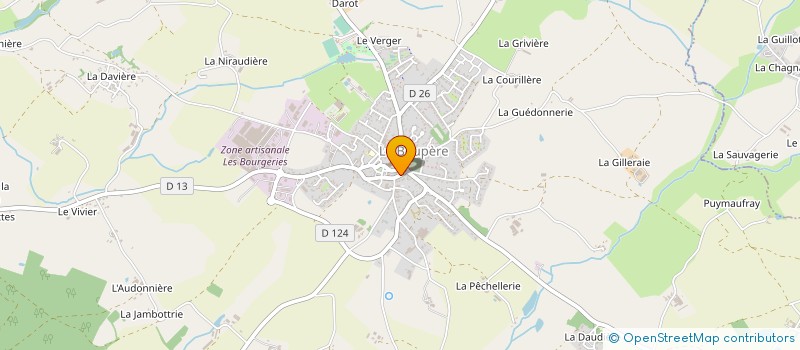 localisation de l'entreprise COUSICH à LE BOUPERE