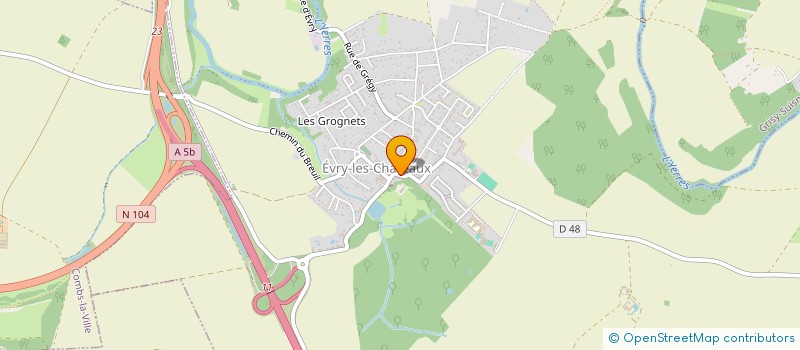 localisation de l'entreprise COUSIN  EVRY-GREGY-SUR-YERRE