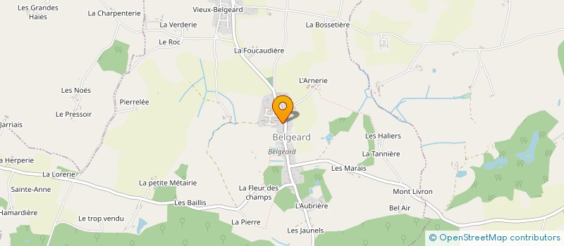 localisation de l'entreprise COUSIN COUVERTURE  BELGEARD