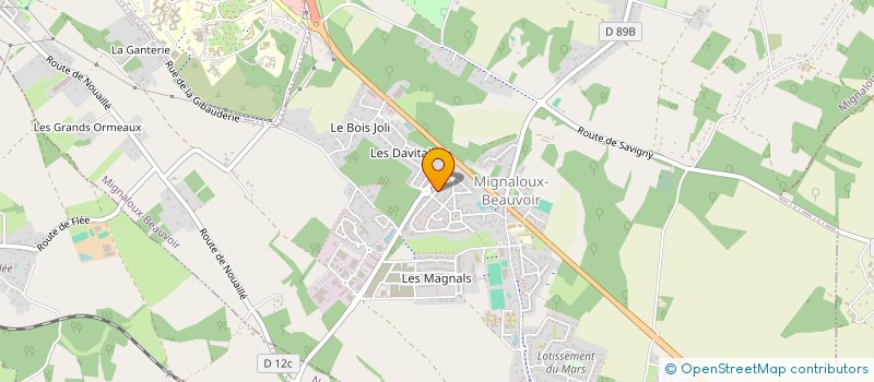 localisation de l'entreprise COUSIN GEORGES à MIGNALOUX-BEAUVOIR