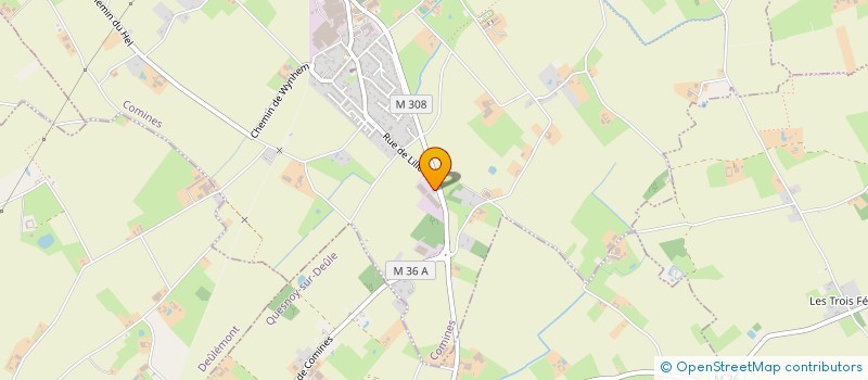 localisation de l'entreprise COUSIN I.D.H. à COMINES